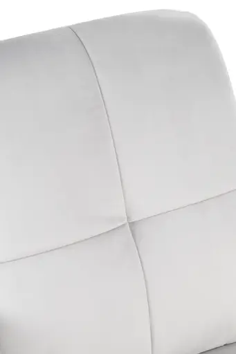 Armlehnstuhl - drehbar, Samtvelour, Hellgrau