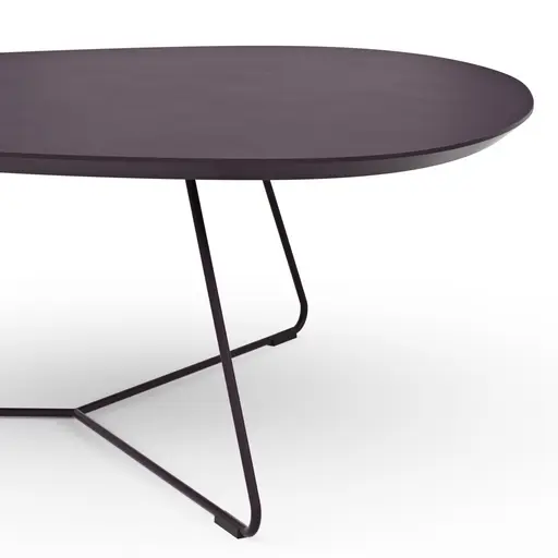 Couchtisch Fano - LBH ca. 87x78x33 cm, Fenix, Aubergine