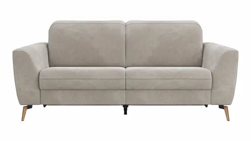 Sofa Tulsa KV - 2,5-Sitzer, inkl. Relaxfunktion und Kopfteilverstellung (motorisch), Stoff, Graubeige