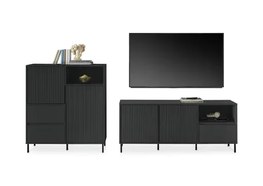 Highboard - B ca. 106 cm, Anthrazit