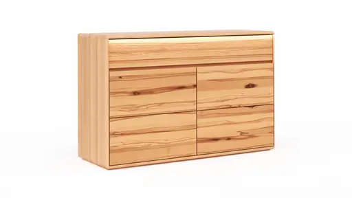 Sideboard Hillsboro - inkl. Beleuchtung, Buche/Kernbuche natur, geölt