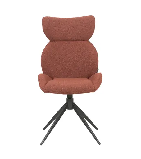 Stuhl MIRNA - drehbar, Stoff, Rost