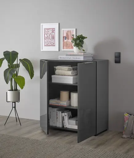 Kommode- B ca. 90 cm, Anthrazit