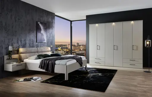 Drehtürenschrank -  B. ca. 279,4 cm, Weiß, Lack