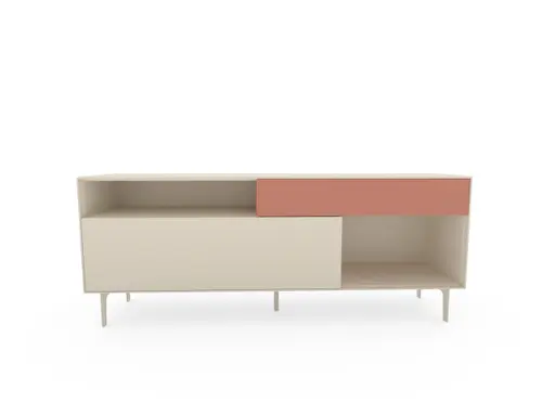 Sideboard Colore - B ca. 180 cm, Lack, Kaschmir