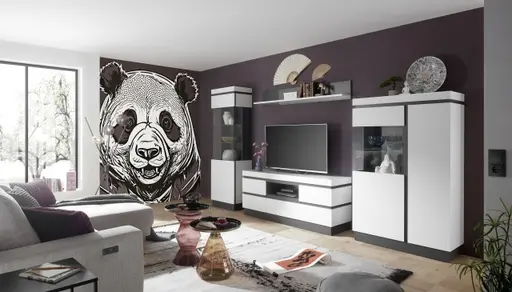 Beistelltisch - Ø/H ca. 45x45 cm, Schwarz, Braun