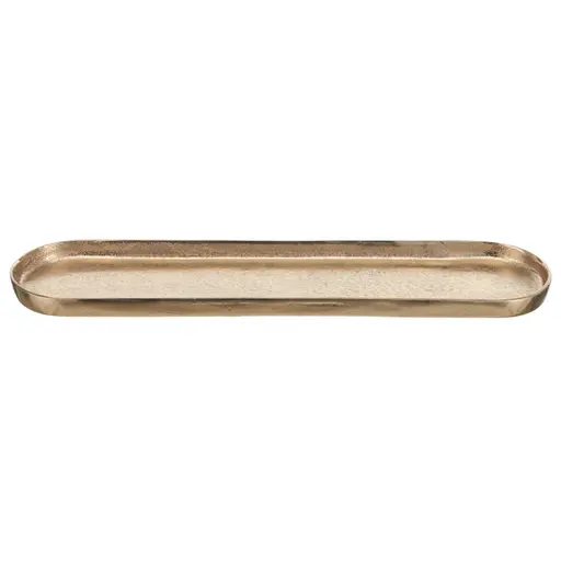 Deko-Schale - LBH ca. 54x14x2,5 cm, Goldfarben