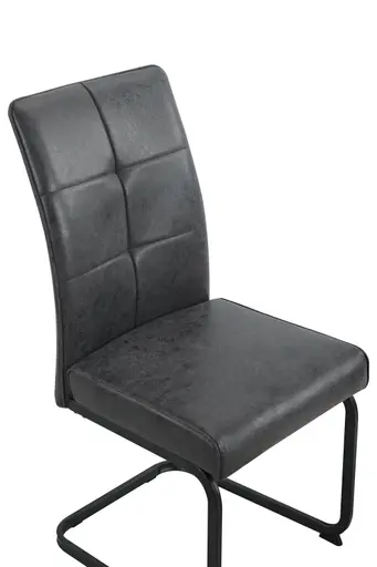 Freischwinger - Stoff, Vintage Anthrazit