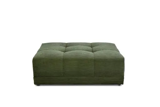 Hocker JANNI - Stoff, Dunkelgrün