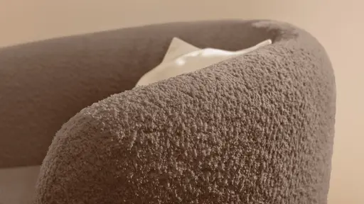 Sessel Karasu - Stoff, Taupe