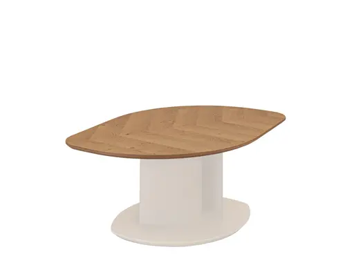 Couchtisch - höhenverstellbar, LBH ca. 106x70x47 cm, Wildeiche Furnier