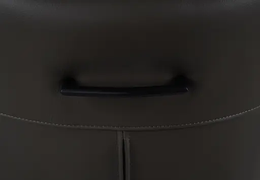 Barhocker MELE - drehbar, höhenverstellbar, Leder, Dunkelbraun