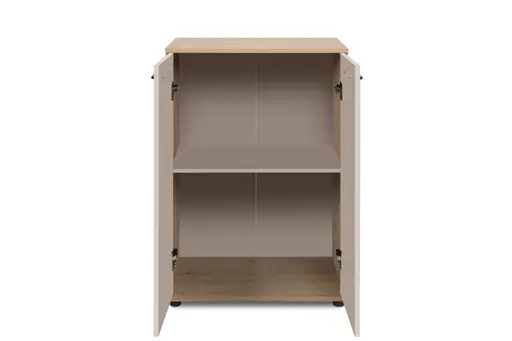 Kommode- B ca. 60 cm, Eiche Dekor, Beige