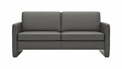 Sofa Arima - 2,5-Sitzer, Leder, Anthrazit
