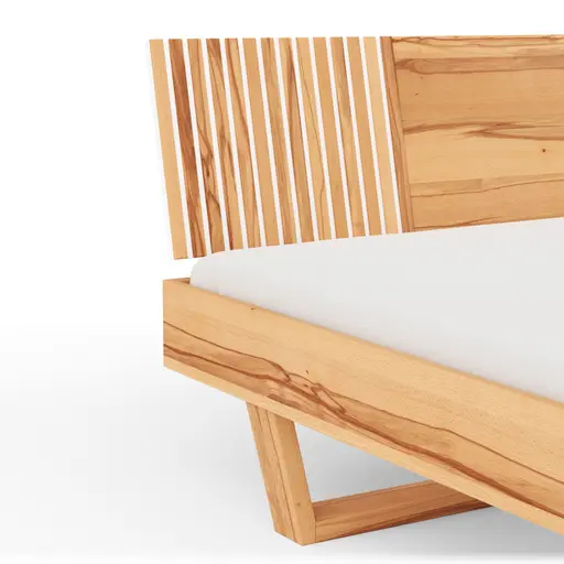 Bettgestell Tigris - Liegefläche ca. 180x200 cm, Kernbuche massiv, geölt