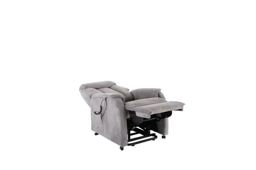 TV-Sessel MARIN - Aufstehhilfe, Relaxfunktion, Kopfteilverstellung, Stoff, Grau