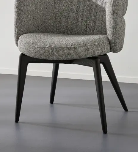 Armlehnstuhl Milana - Stoff, Grau