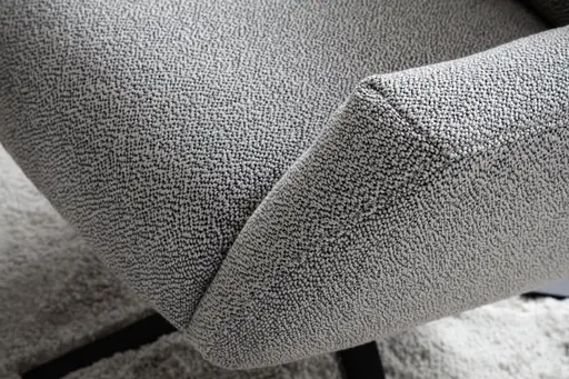 Einzelsessel Terni - Relaxfunktion, Sternfuss, Stoff, Hellblau