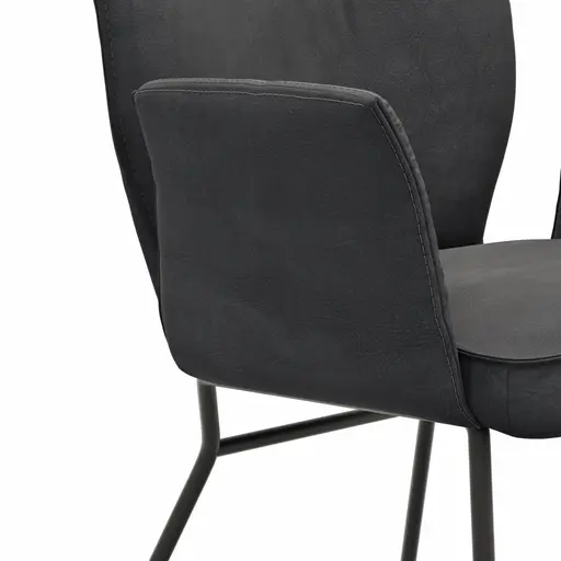 Armlehnstuhl Westmore - Stoff, Anthrazit