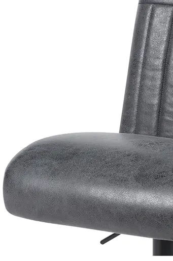 Barhocker - drehbar, höhenverstellbar, Microfaser, Vintage Anthrazit