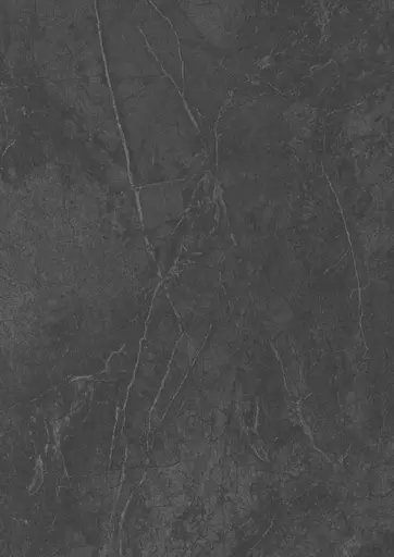 Esstisch - ausziehbar, Ø/H ca. 130x75 cm, Keramikoptik grau, Schwarz