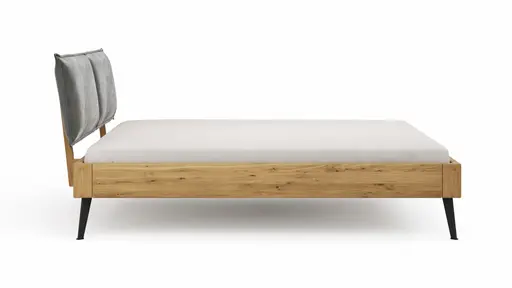Bettgestell 1660 - Liegefläche ca. 180x200 cm, Wildeiche massiv, geölt