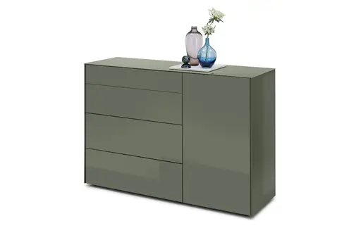 Kommode - B ca. 131 cm, Olivgrün