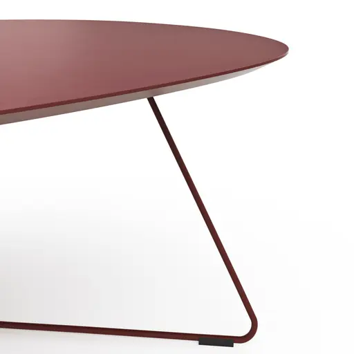 Couchtisch Fano - LBH ca. 121x75x38 cn, Fenix, Bordeaux