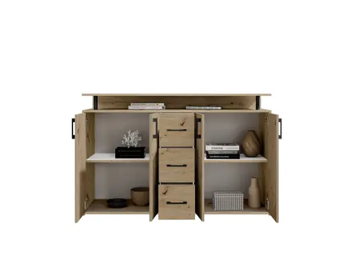 Highboard - B ca. 139 cm, Artisan Eiche Nachbildung