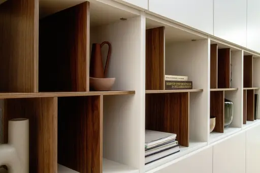 Wohnwand 3900 - B ca. 213 cm, Lack matt, Weiß