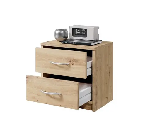 Nachtkommode - Eiche Dekor