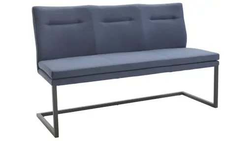 Polsterbank 3190 - B ca. 175 cm, Stoff, Blau