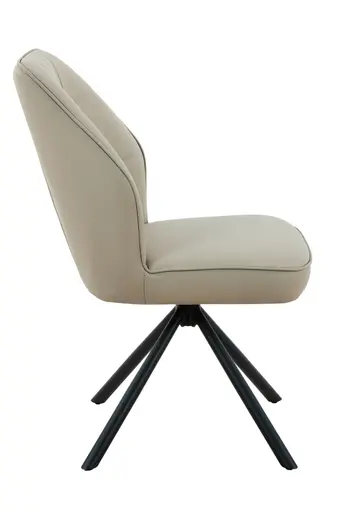 Stuhl - drehbar, Leder, Cappuccino