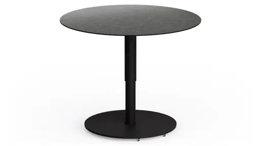 Couchtisch Camas - LBH ca. 75x75x42 cm, Keramik, Schwarz