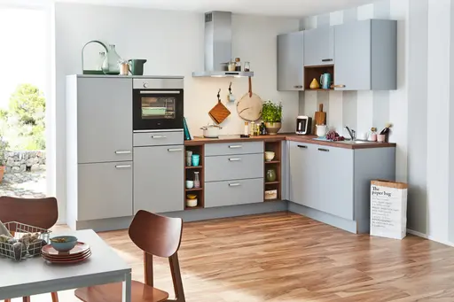 L-Küche 40.100 2 425, platingrau