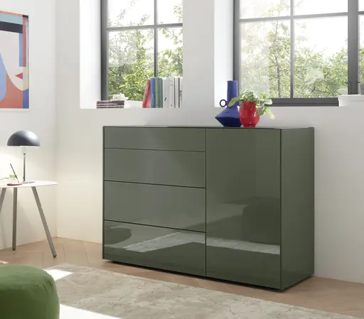 Kommode - B ca. 131 cm, Olivgrün