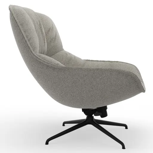 Sessel Unn - Stoff, Hellgrau