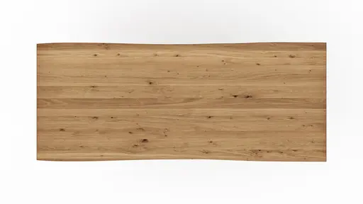 Esstisch Belfast - LB ca. 240x100 cm, Eiche massiv, mit Metalleinlage im Gestell