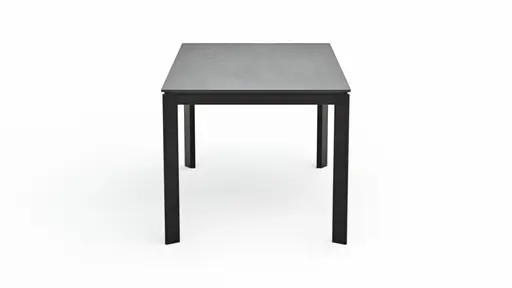 Esstisch Menosa - ausziehbar, LB ca. 160x90 cm, Keramik, Anthrazit