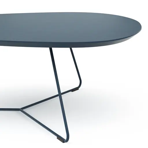 Couchtisch Fano - LBH ca. 87x78x33 cm, Fenix dunkelblau