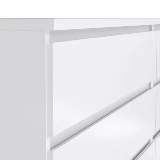 Kommode - B ca. 154 cm, Weiß Hochglanz