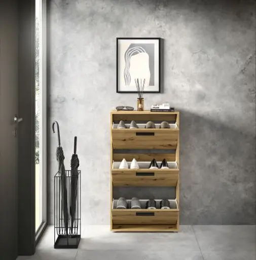 Schuhkipper - B ca. 59 cm, Artisan Eiche Nachbildung