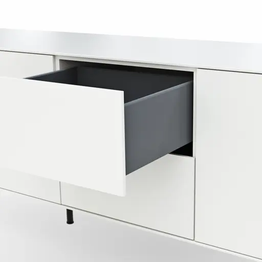 Lowboard Edge - Lack, Weiß