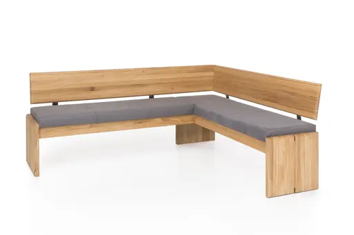 Eckbank - mit Truhe, Breite ca. 192 cm, Eiche massiv