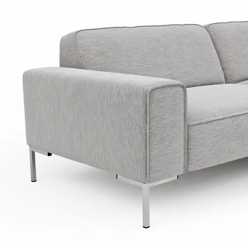 Ecksofa Morten - 1,5-Sitzer, Longchair rechts, Stoff, Natur