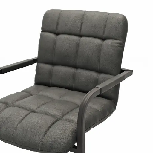 Armlehnstuhl Cambridge - Leder, Anthrazit