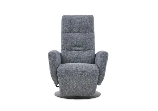 TV-Sessel - Größe S, Relaxfunktion, Kopfteil verstellbar, Stoff, Marine