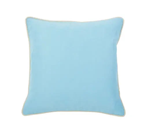 Kissenhülle mit Keder - BL ca. 45x45, Eisblau