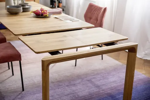 Esstisch 3400 - ausziehbar, LB ca. 220x100cm, Asteiche massiv