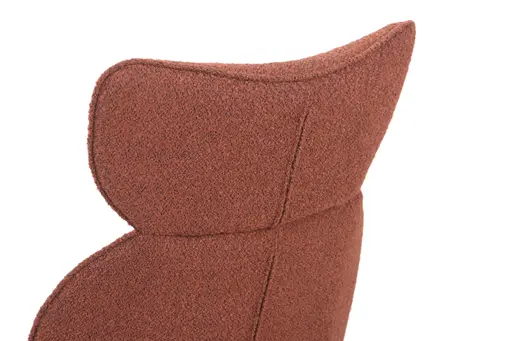 Stuhl MIRNA - drehbar, Stoff, Rost